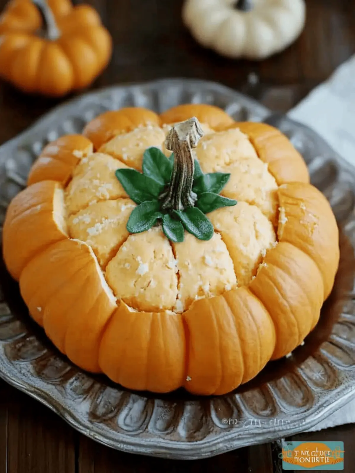 Pumpkin-Shaped Cheeseball