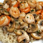 Stir Fried Shrimp and Mushrooms