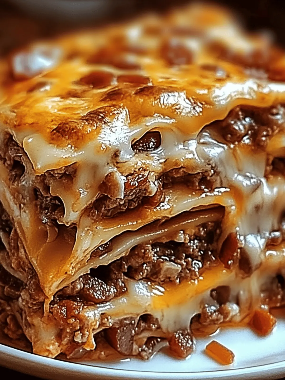 Ultimate Parmesan Garlic Bacon Cheeseburger Lasagna Bliss 4 Parmesan Garlic Bacon Cheeseburger Lasagna