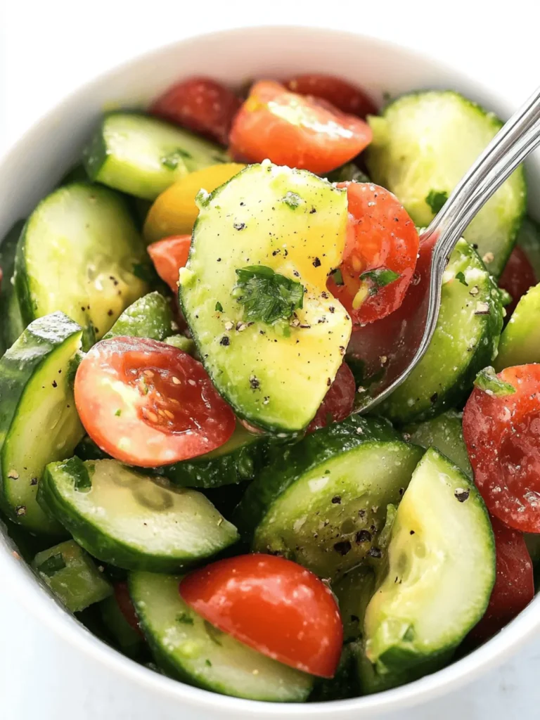 Crispy Cucumber Avocado Salad: A Fresh Summer Delight 3 Cucumber Avocado Salad