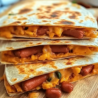 Best Hot Dog Quesadillas