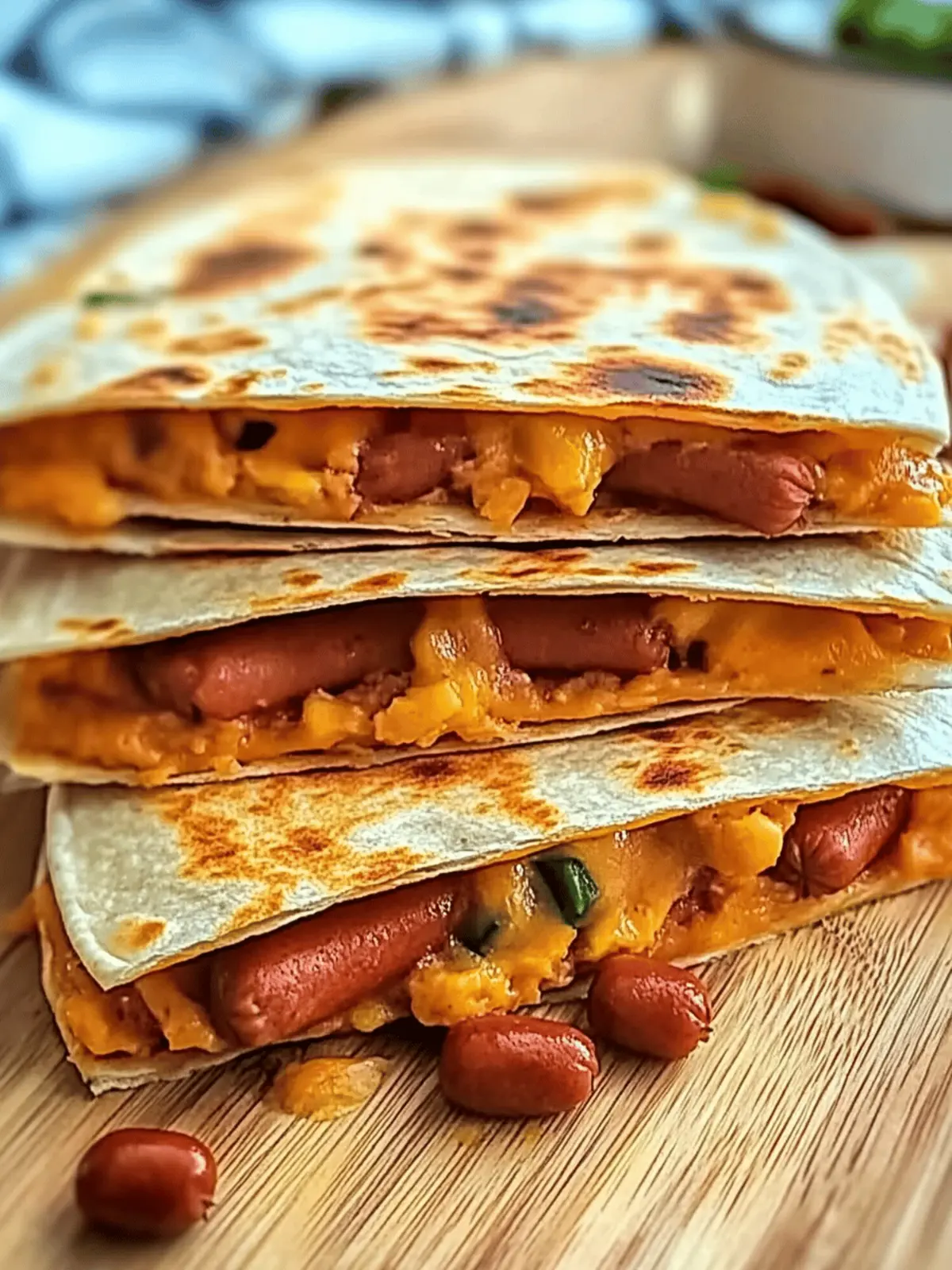 Best Hot Dog Quesadillas
