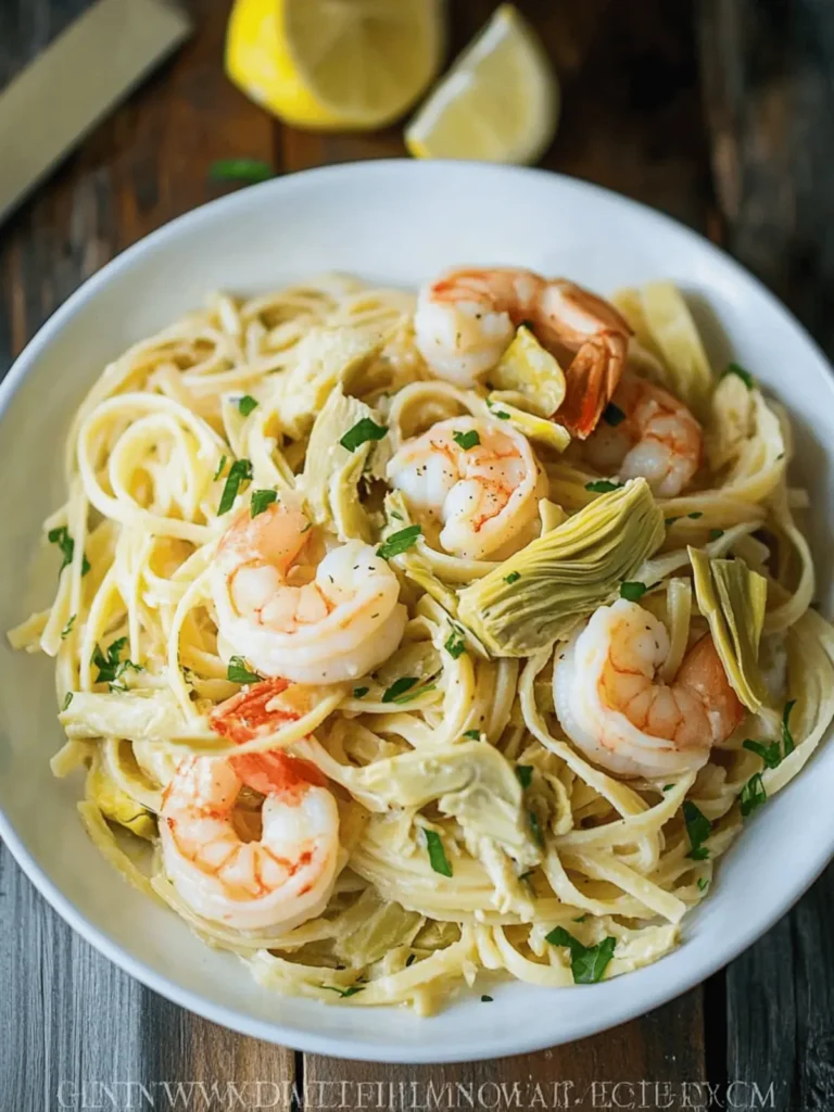 Delicious Shrimp and Artichoke Linguine Recipe in 30 Minutes 3 Shrimp and Artichoke Linguine Recipe