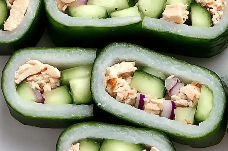 Easy Chicken Cucumber Sushi