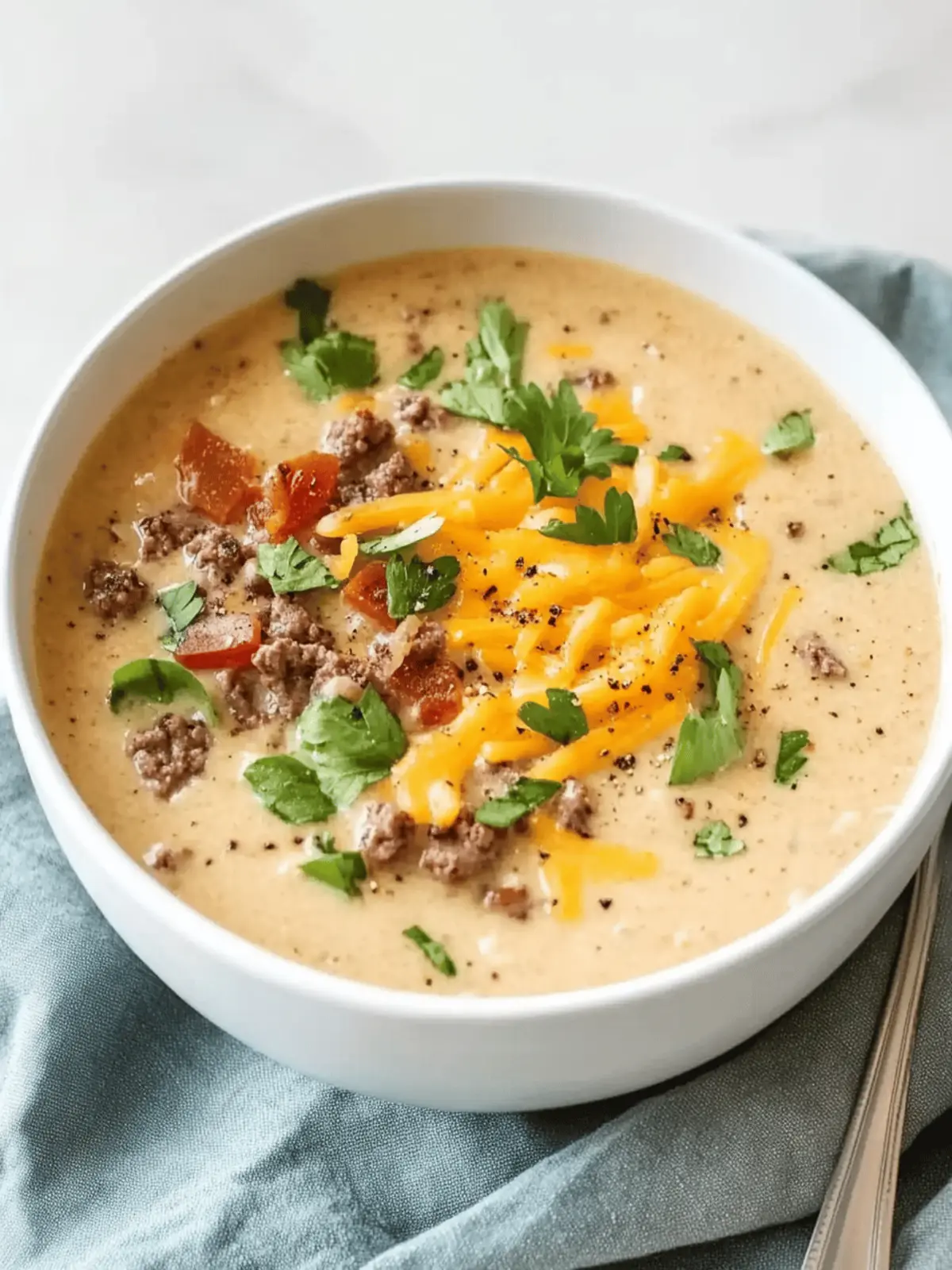 Cheeseburger Soup