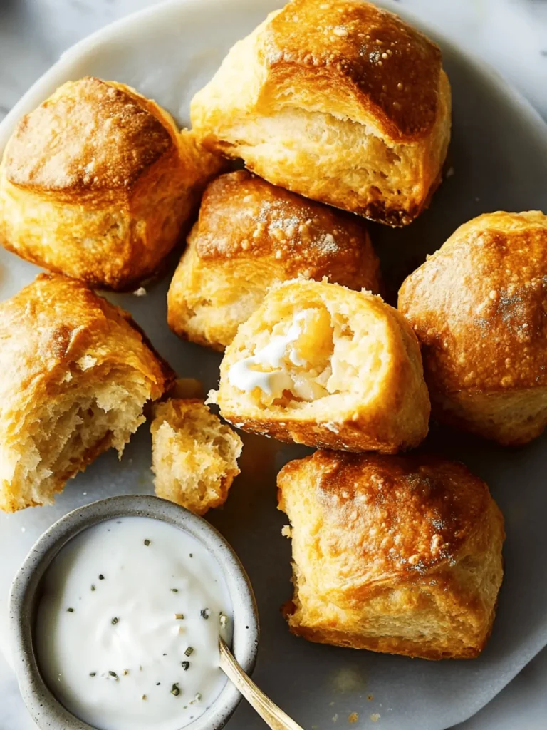 Buffalo Chicken Biscuit Bombs