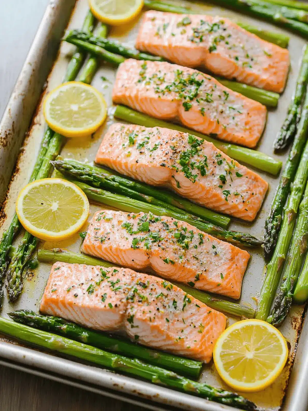 Sheet Pan Salmon and Asparagus
