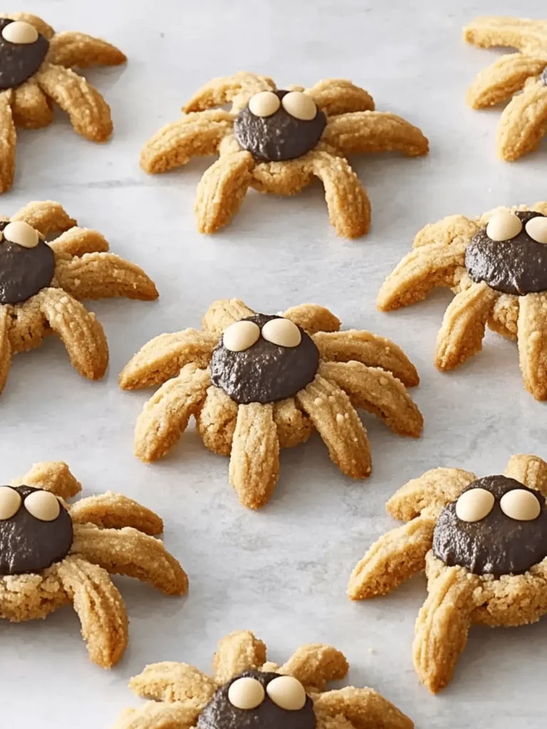 Peanut Butter Spider Cookies