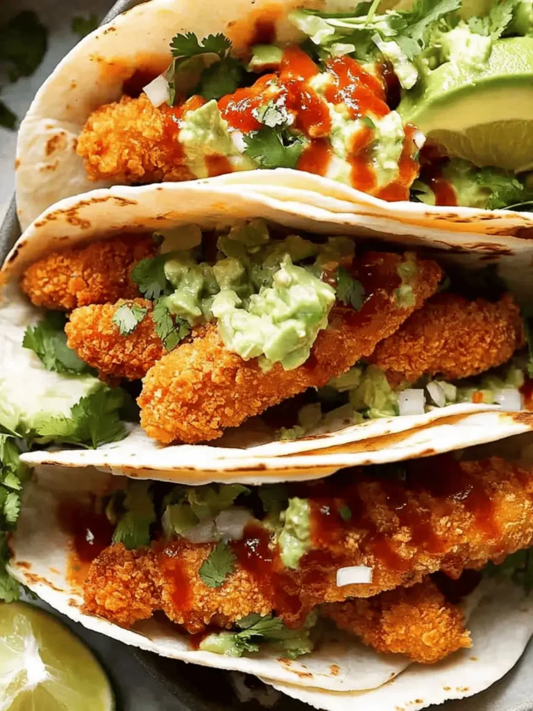Crunchy chicken taco fingers (baked!)
