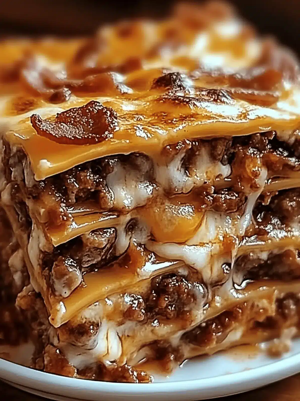 Ultimate Parmesan Garlic Bacon Cheeseburger Lasagna Bliss 3 Parmesan Garlic Bacon Cheeseburger Lasagna