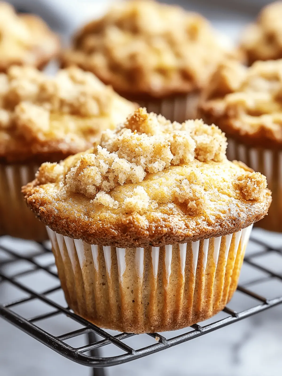 Banana Muffins With Crumb Topping