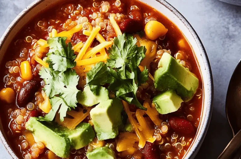 Slow Cooker Quinoa Chili