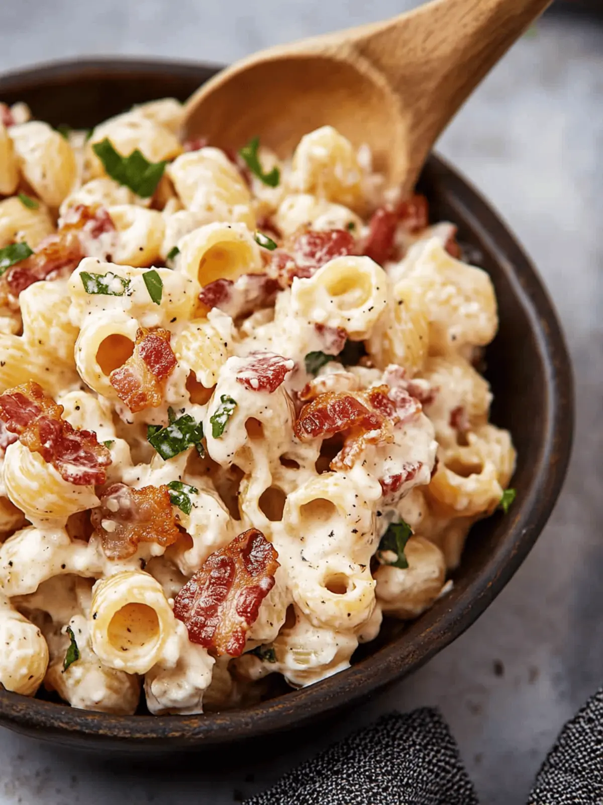 Creamy Bacon Cheddar Ranch Pasta Salad for Ultimate BBQ Bliss 4 Creamy Bacon Cheddar Ranch Pasta Salad