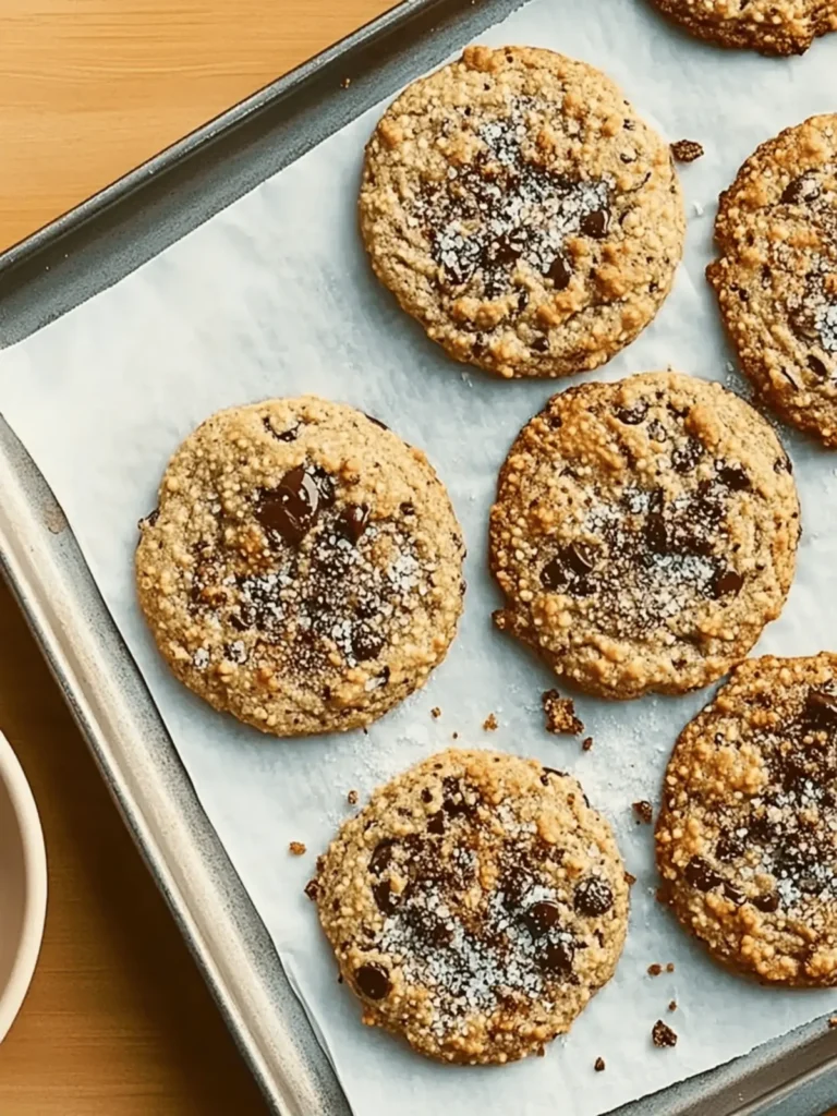 Salted Chocolate Chip Tahini Cookies for a Chewy Delight 3 Salted chocolate chip tahini cookies