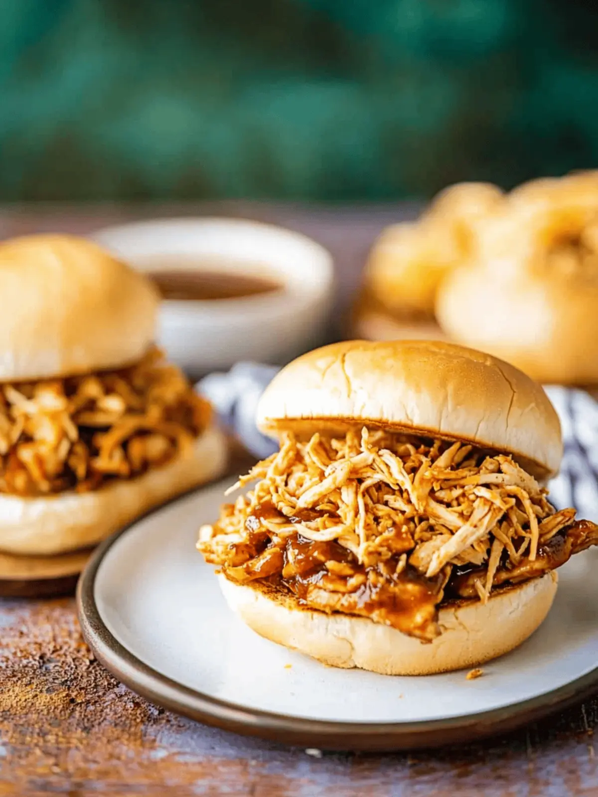 Easy and Tasty Barbecue Chicken Sandwiches in the Crock Pot