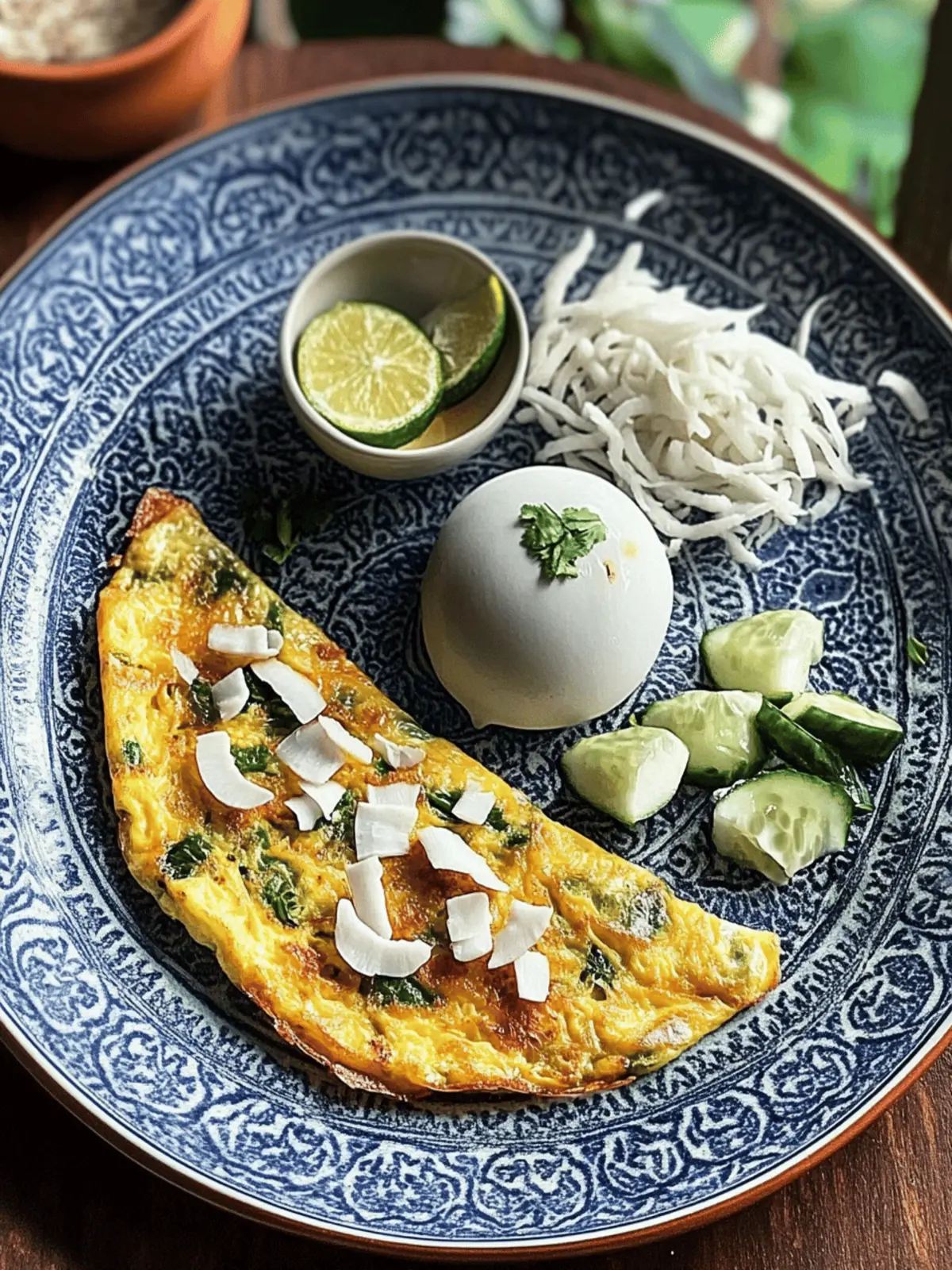 Kerala-Style Spicy Coconut-Ginger Omelette