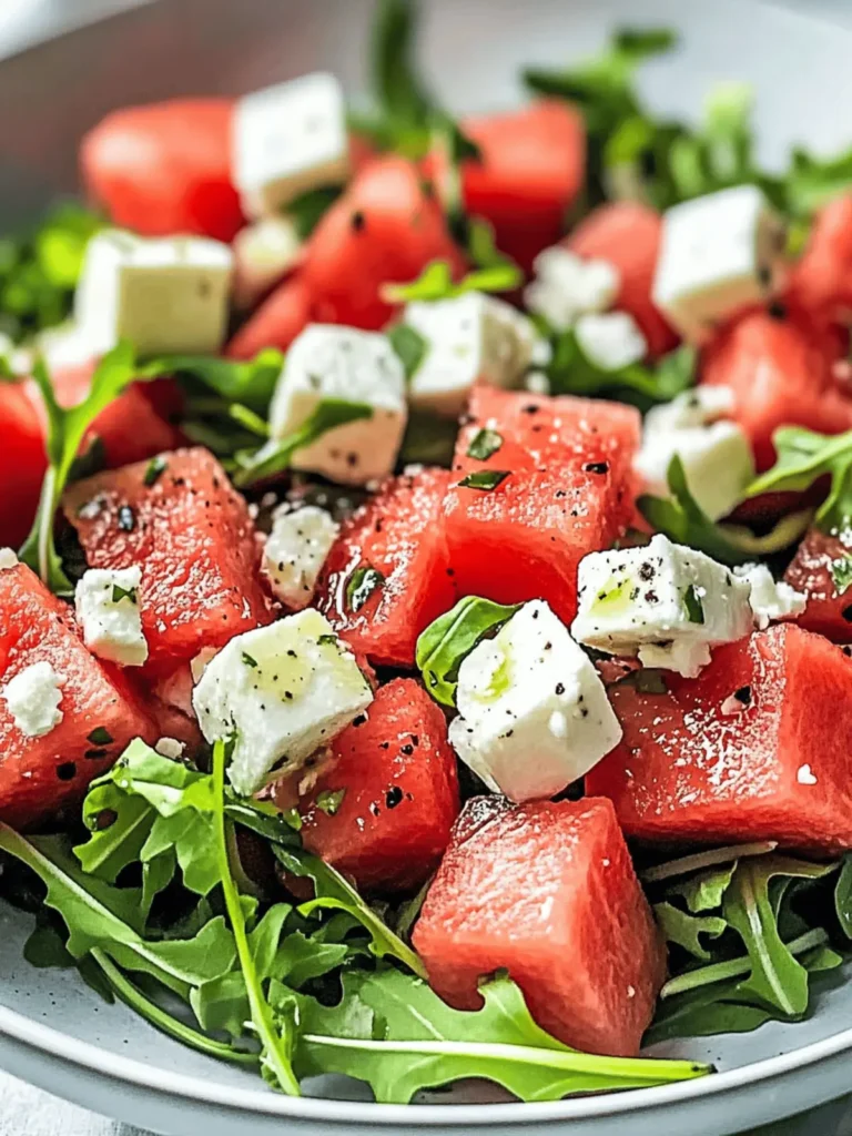 Zesty Watermelon Salad with Feta for Summer Bliss 3 Watermelon Salad