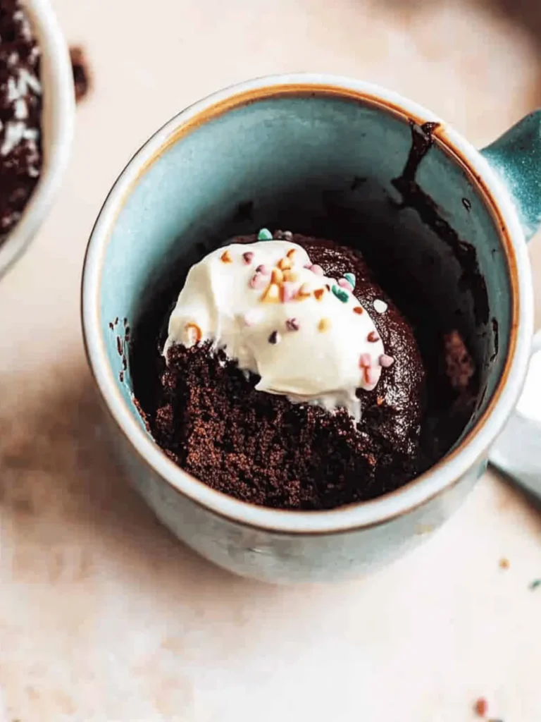 Microwave Chocolate Mug Brownie