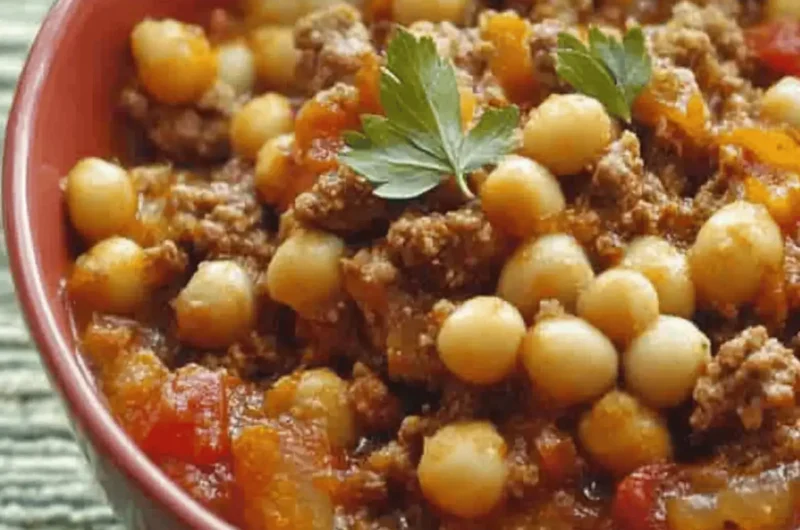 Savory Ground Beef and Garbanzo Bean Casserole for Cozy Nights 1 Ground Beef and Garbanzo Bean Casserole