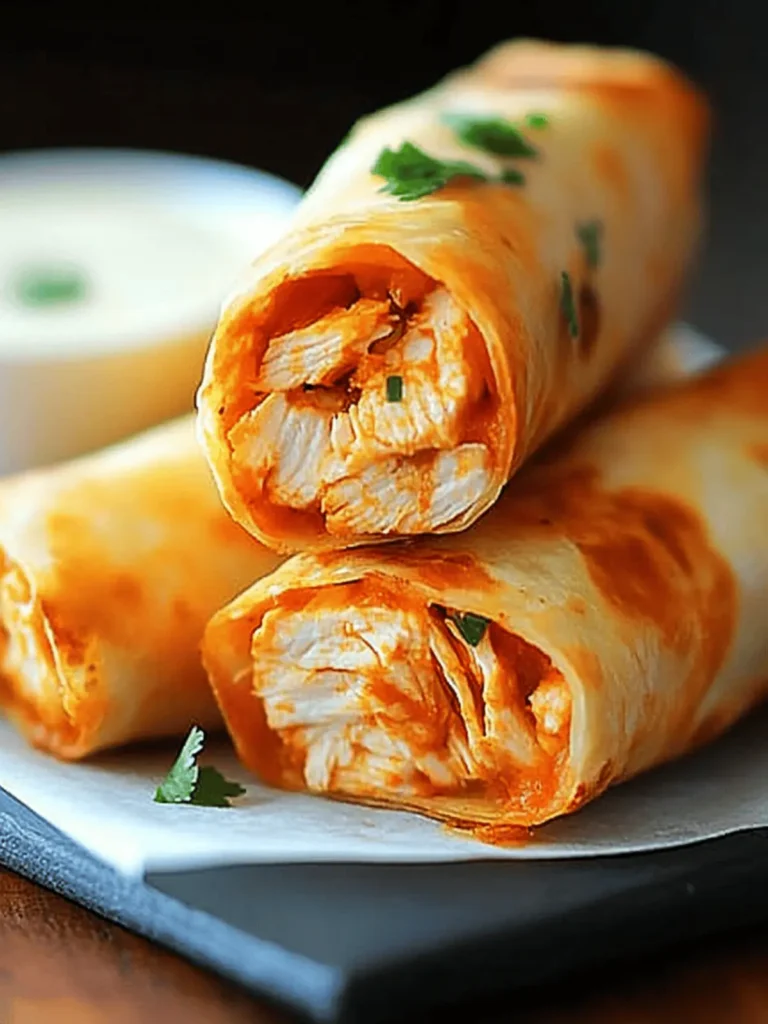 Irresistibly Crunchy Buffalo Chicken Wraps for Every Party 3 Buffalo Chicken Wraps
