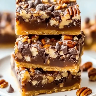 Gooey Chocolate Pecan Pie Magic Bars