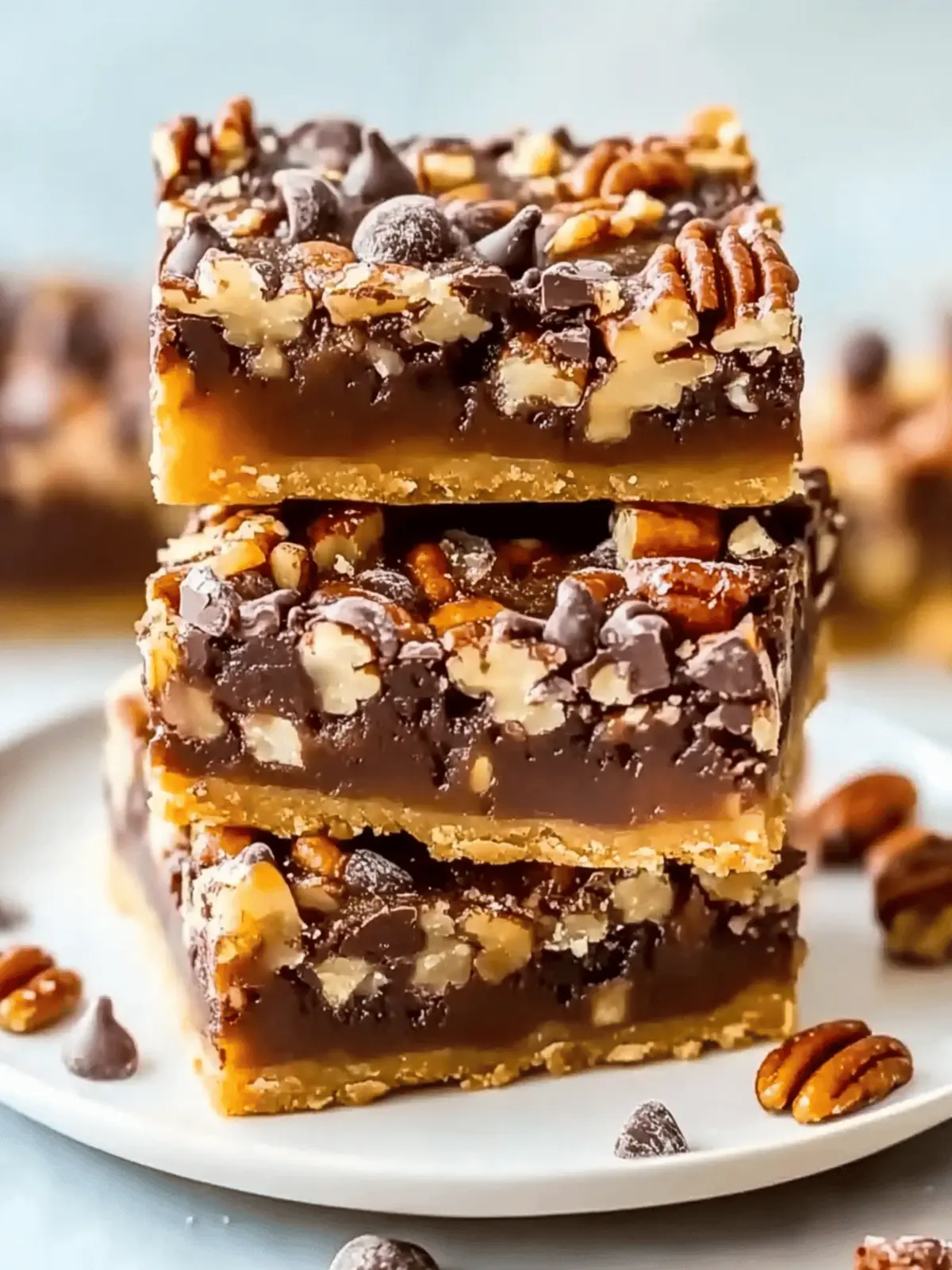 Gooey Chocolate Pecan Pie Magic Bars