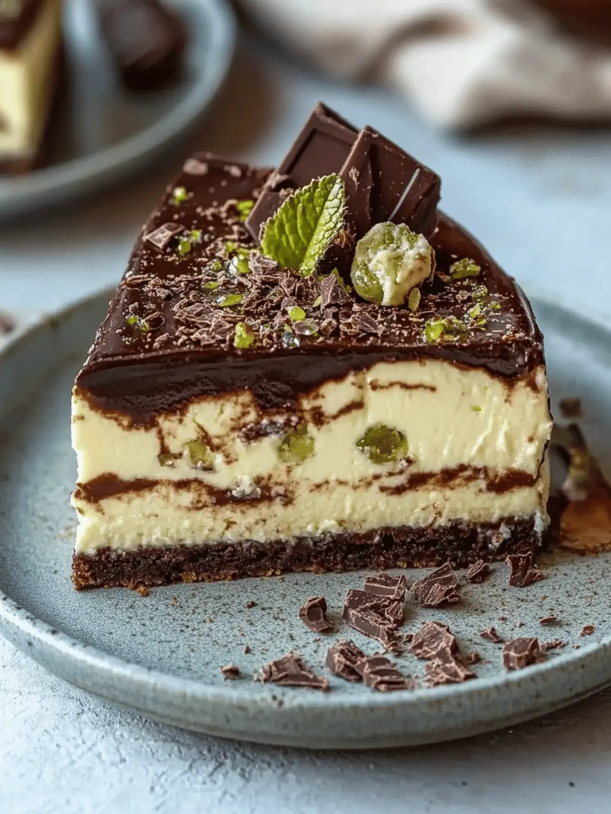 Tahini Dubai Chocolate Cheesecake: Indulge in a Unique Delight 2 Tahini Dubai Chocolate Cheesecake