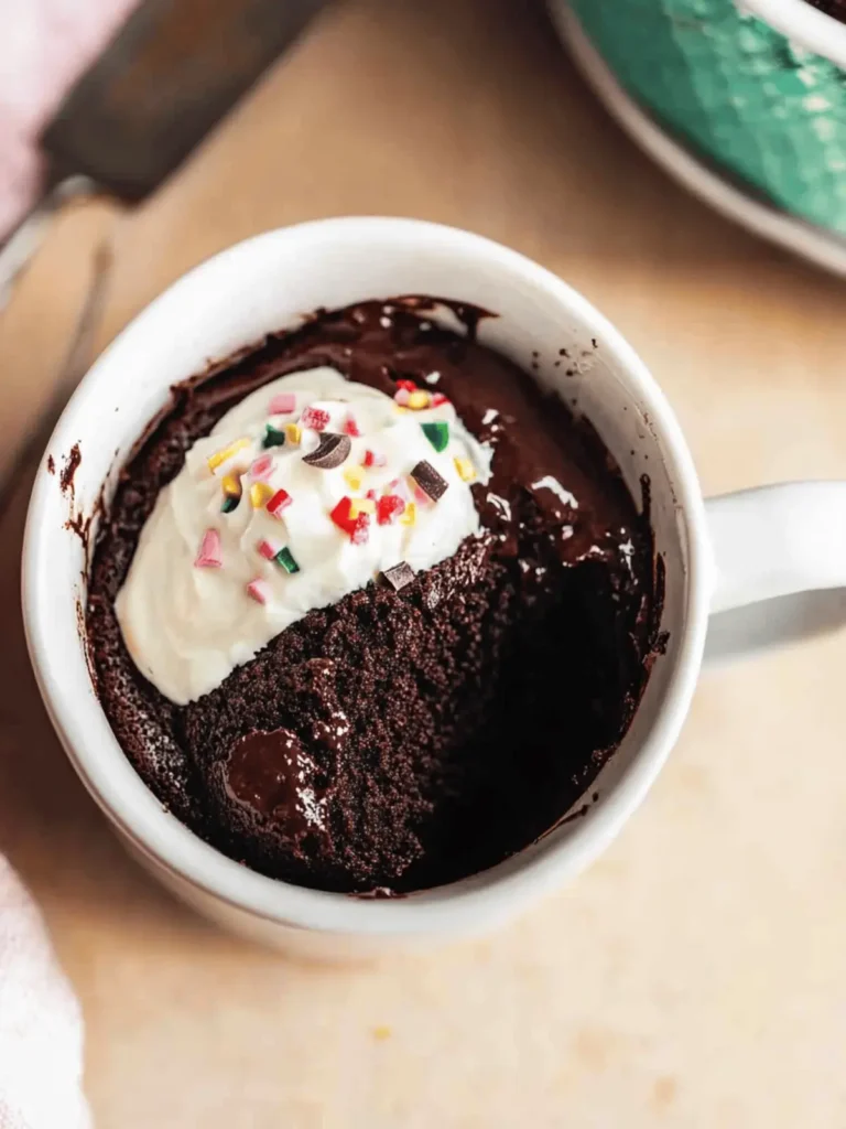Microwave Chocolate Mug Brownie