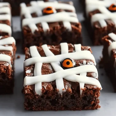 Fun Halloween Mummy Brownies: A Spooky Sweet Surprise! 9 Fun Halloween Mummy Brownies