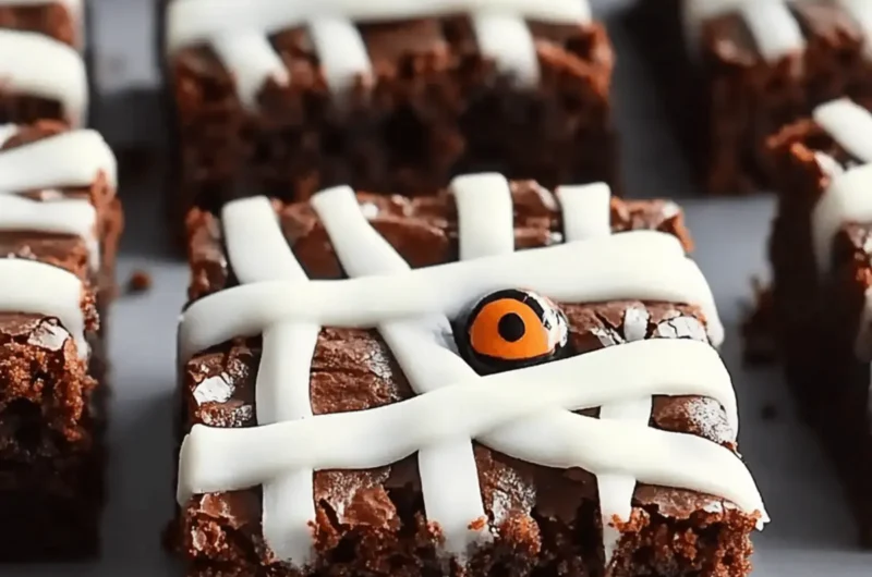 Fun Halloween Mummy Brownies: A Spooky Sweet Surprise! 1 Fun Halloween Mummy Brownies