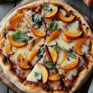 Sweet Nectarine Pizza