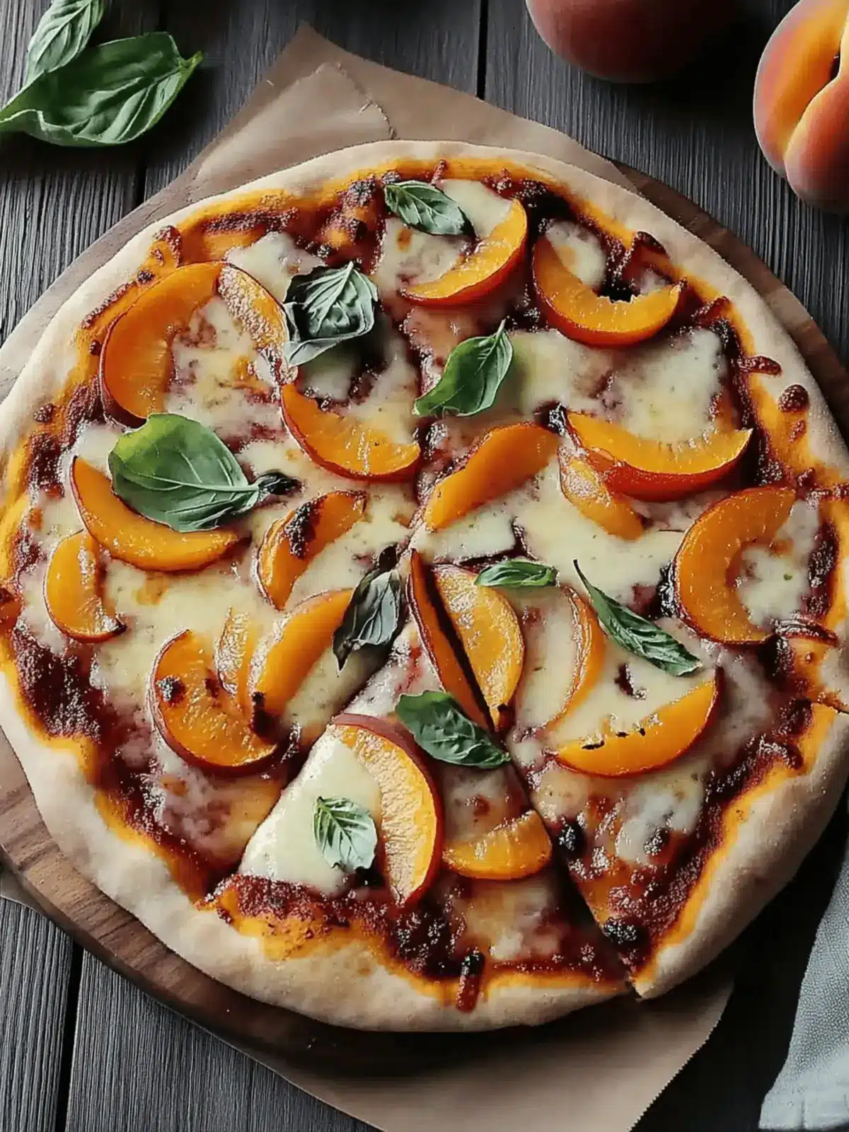 Sweet Nectarine Pizza