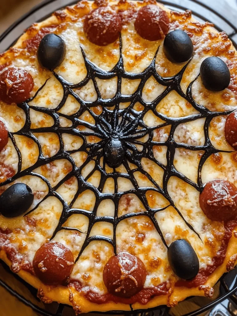 Create Your Easy Spiderweb Halloween Pizza for Spooky Fun Nights 3 Easy Spiderweb Halloween Pizza