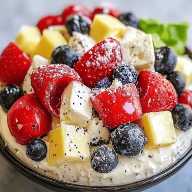 Red, White & Blue Cheesecake Delight