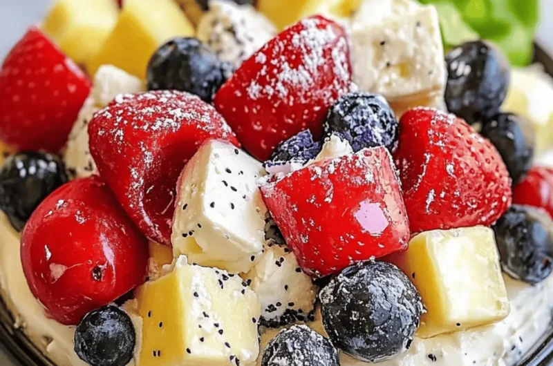 Red, White & Blue Cheesecake Delight