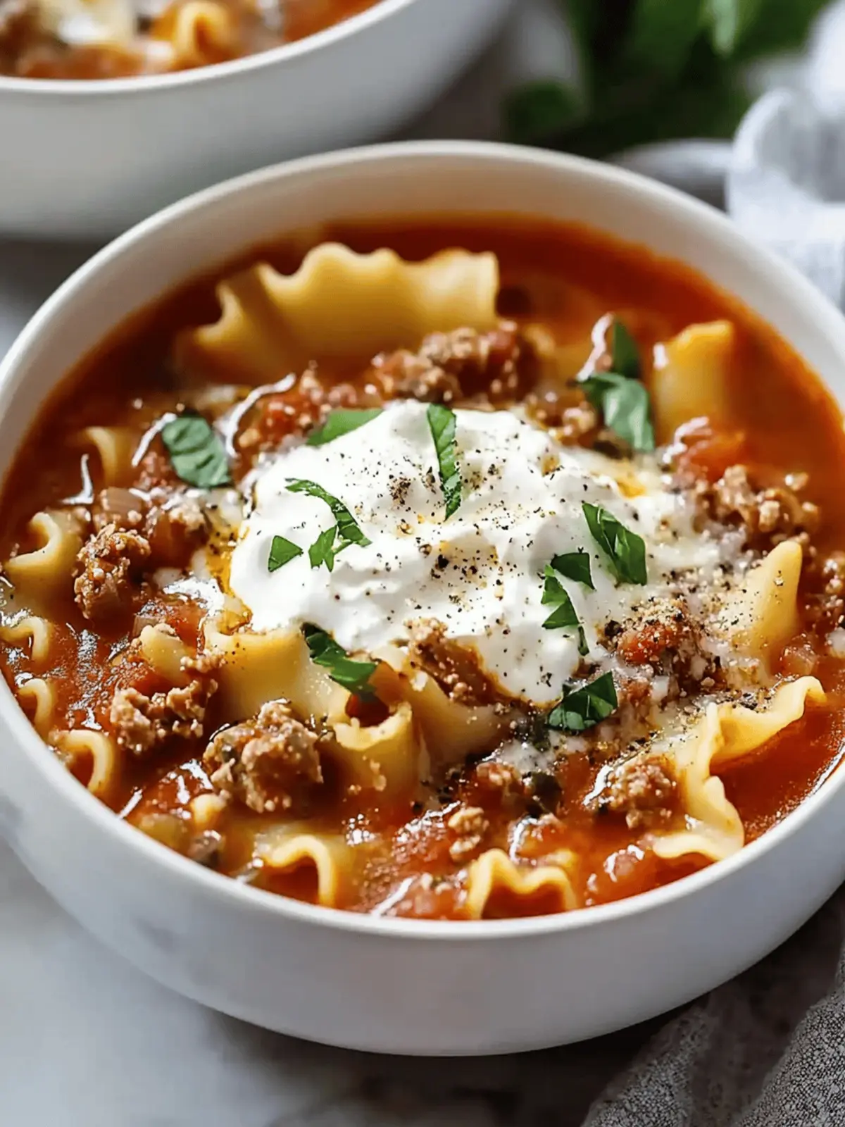 Italian Lasagna Soup