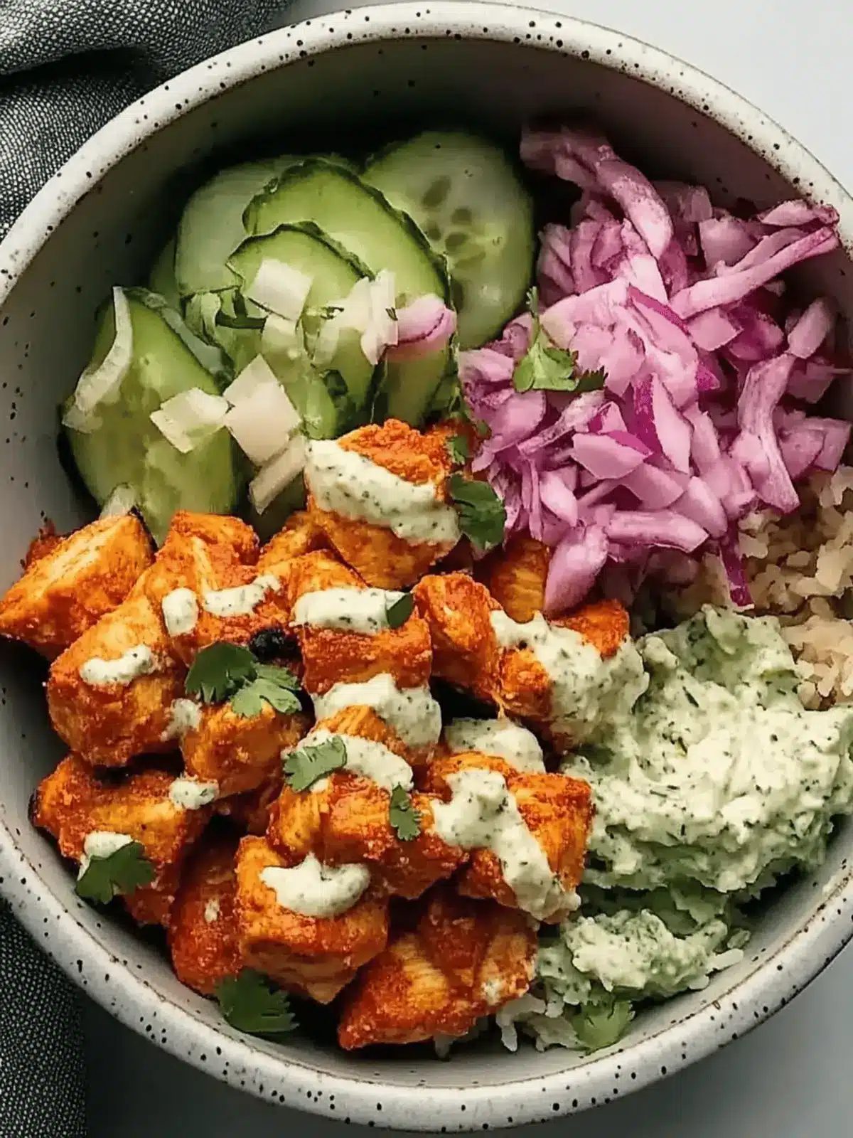 Crispy Chicken Tikka Masala Bowl