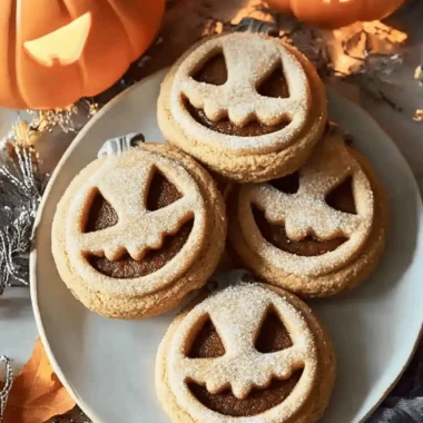 Irresistible Halloween Jack-O'-Lantern Sandwich Cookies Recipe 10 Irresistible Halloween Jack-O’-Lantern Sandwich Cookies