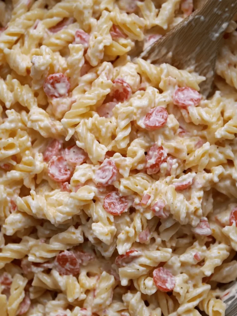 Cheesy Pimento Pasta Salad That's Perfect for Summer Picnics 2 Cheesy Pimento Pasta Salad