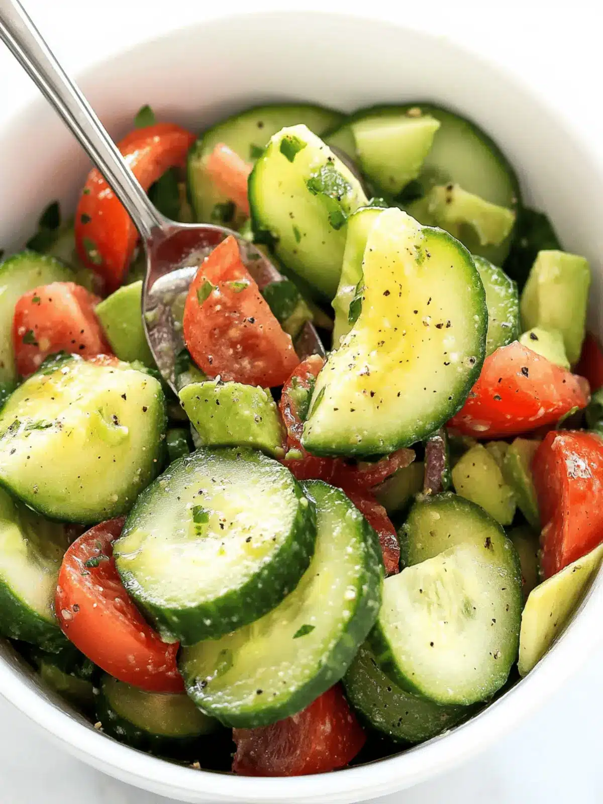 Cucumber Avocado Salad