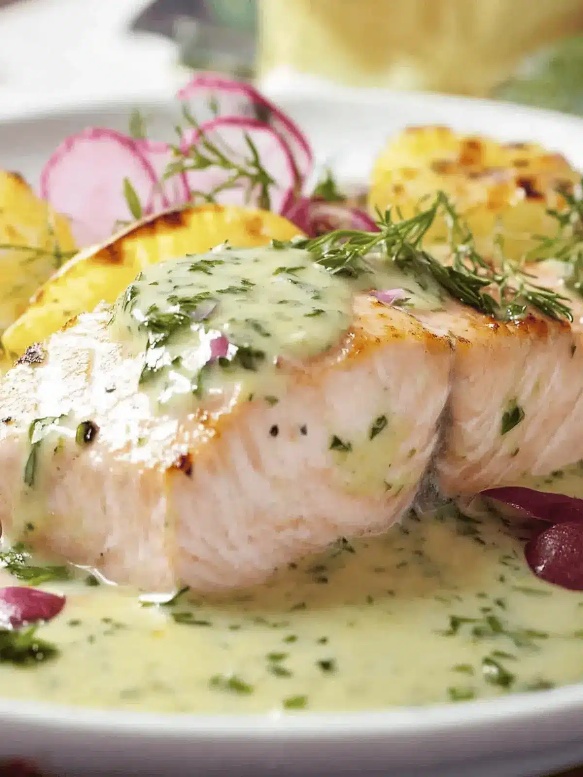 Rockin' Salmon with Creamy Herb Sauce in 30 Minutes Flat 3 Rockin' Salmon With Creamy Herb Sauce