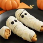 Halloween spooky chicken karaage mummies