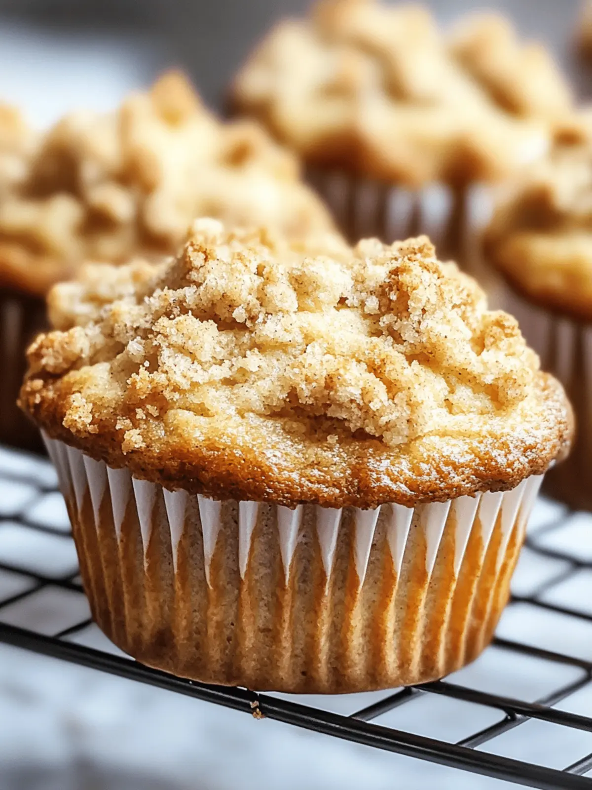Banana Muffins With Crumb Topping