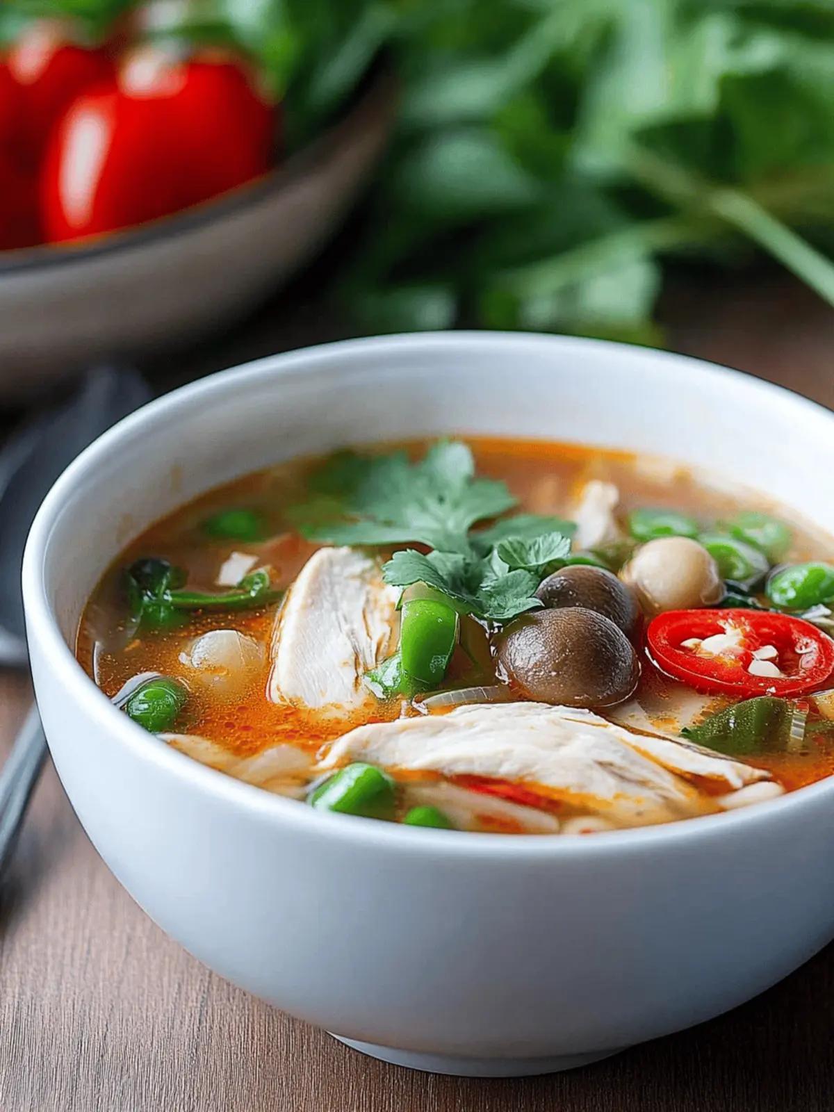 Hot and Sour Chicken Soup