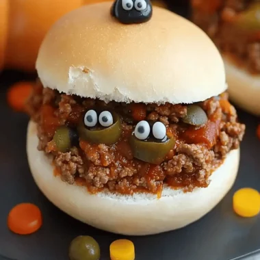 Spooky Halloween Sloppy Joes