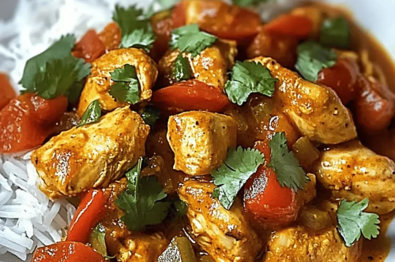 Aromatic Chicken Bhuna with Tomatoes and Spices