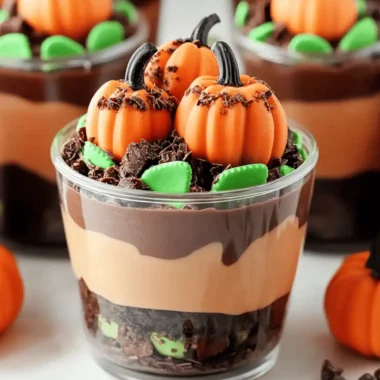 Chocolate Pumpkin Patch Dirt Cups