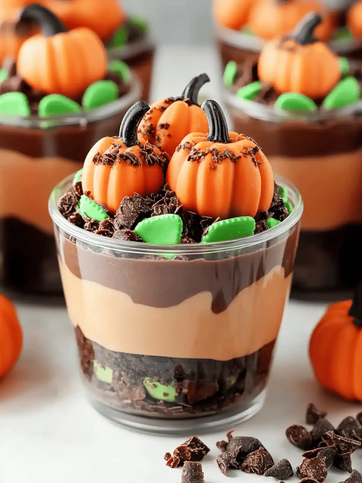 Chocolate Pumpkin Patch Dirt Cups