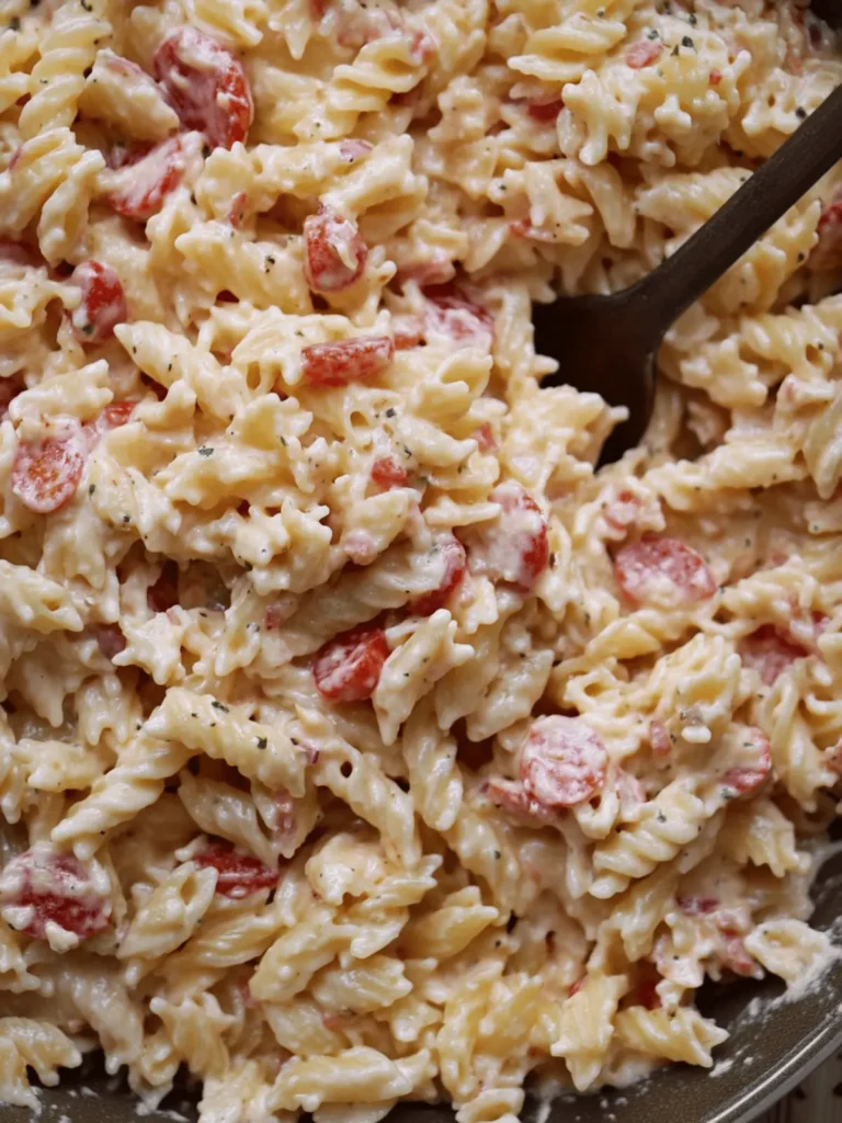 Cheesy Pimento Pasta Salad That's Perfect for Summer Picnics 3 Cheesy Pimento Pasta Salad