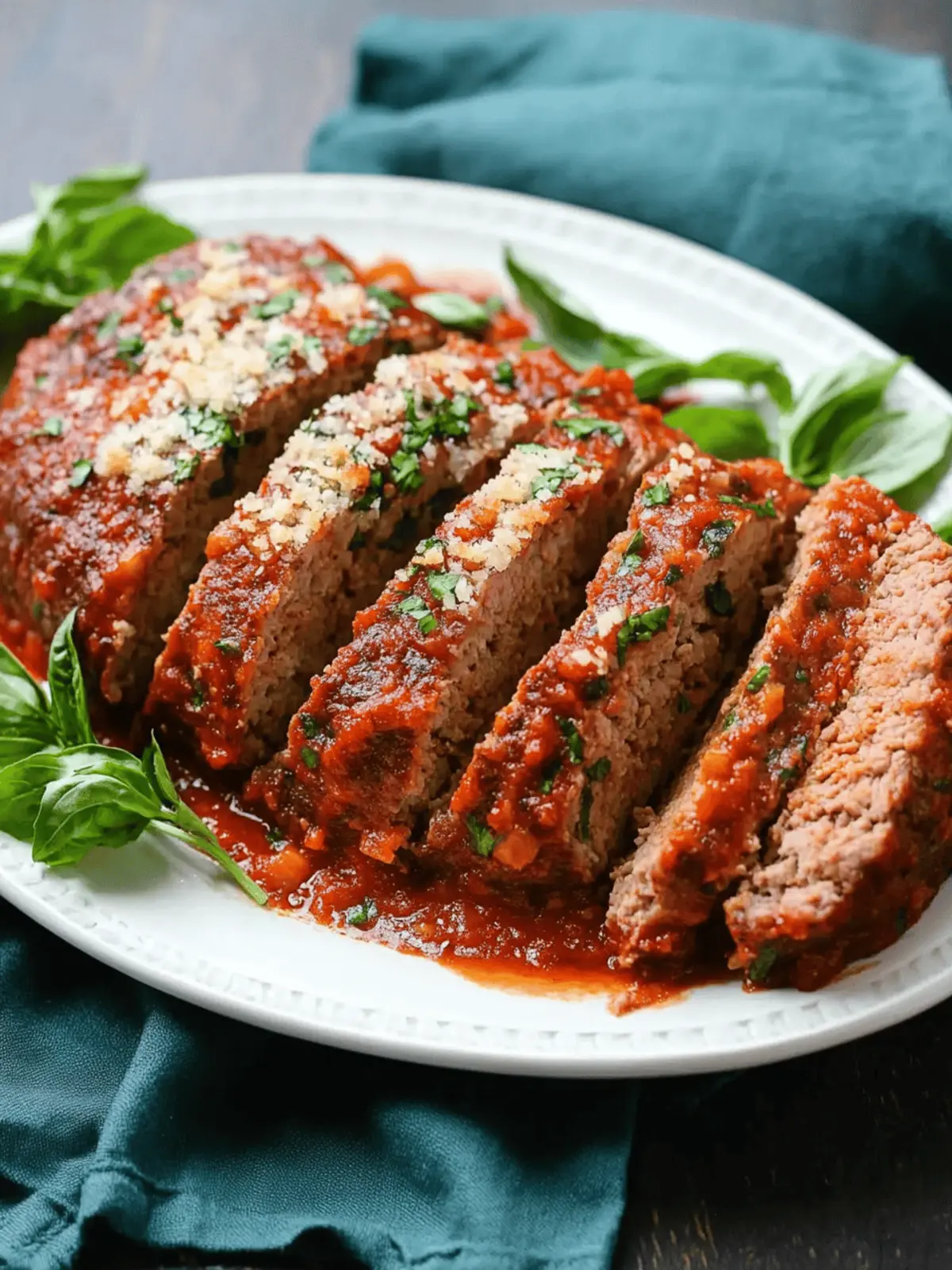 Savory Italian Meatloaf: Comfort Food in 30 Minutes 2 Italian Meatloaf
